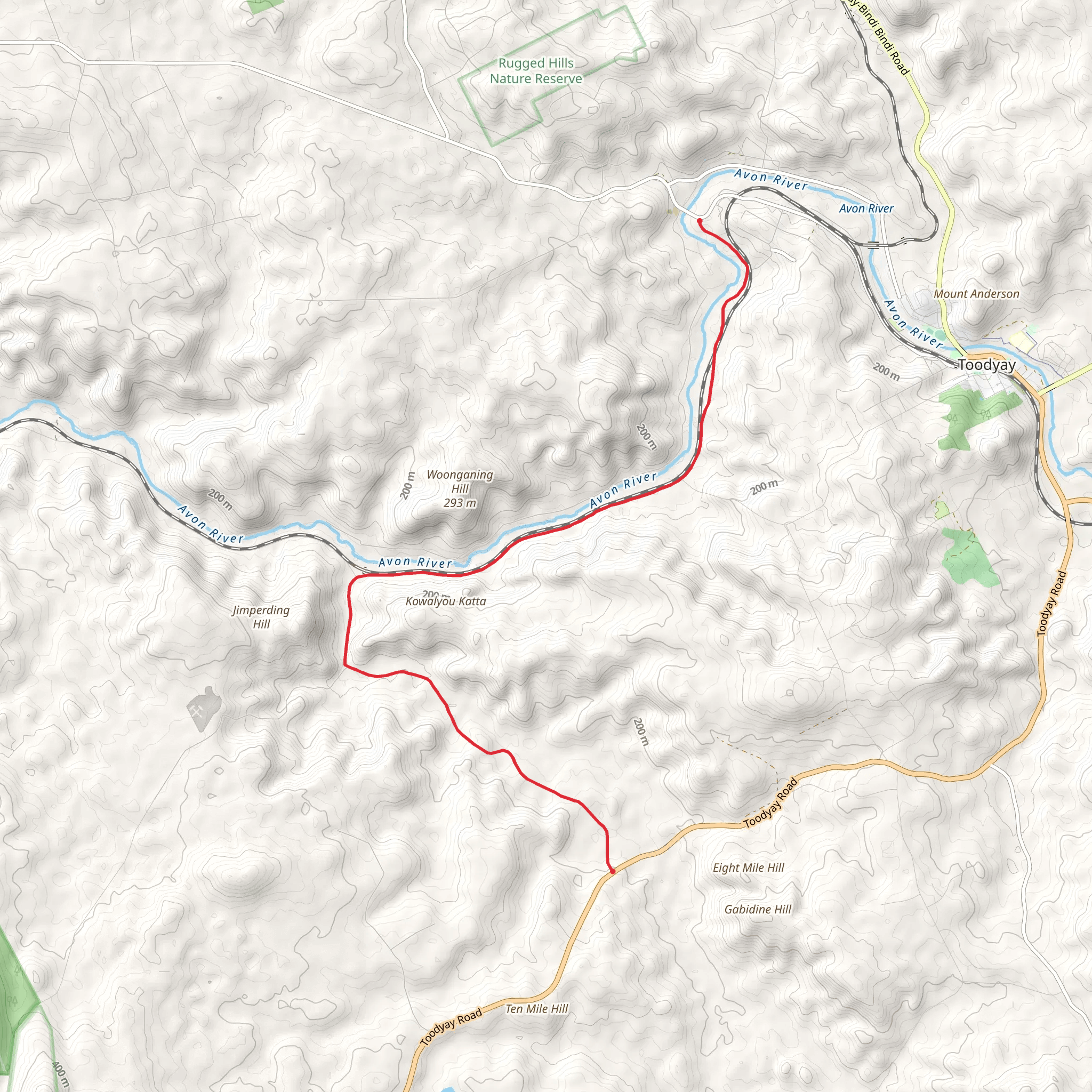 Lovers Lane Scenic Drive mobile static map