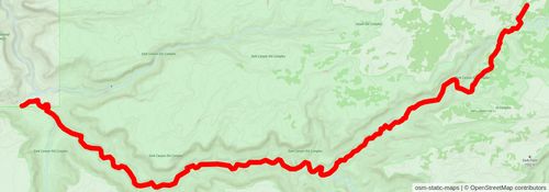 Southwestern Horseshoe Trail stage 12 Map