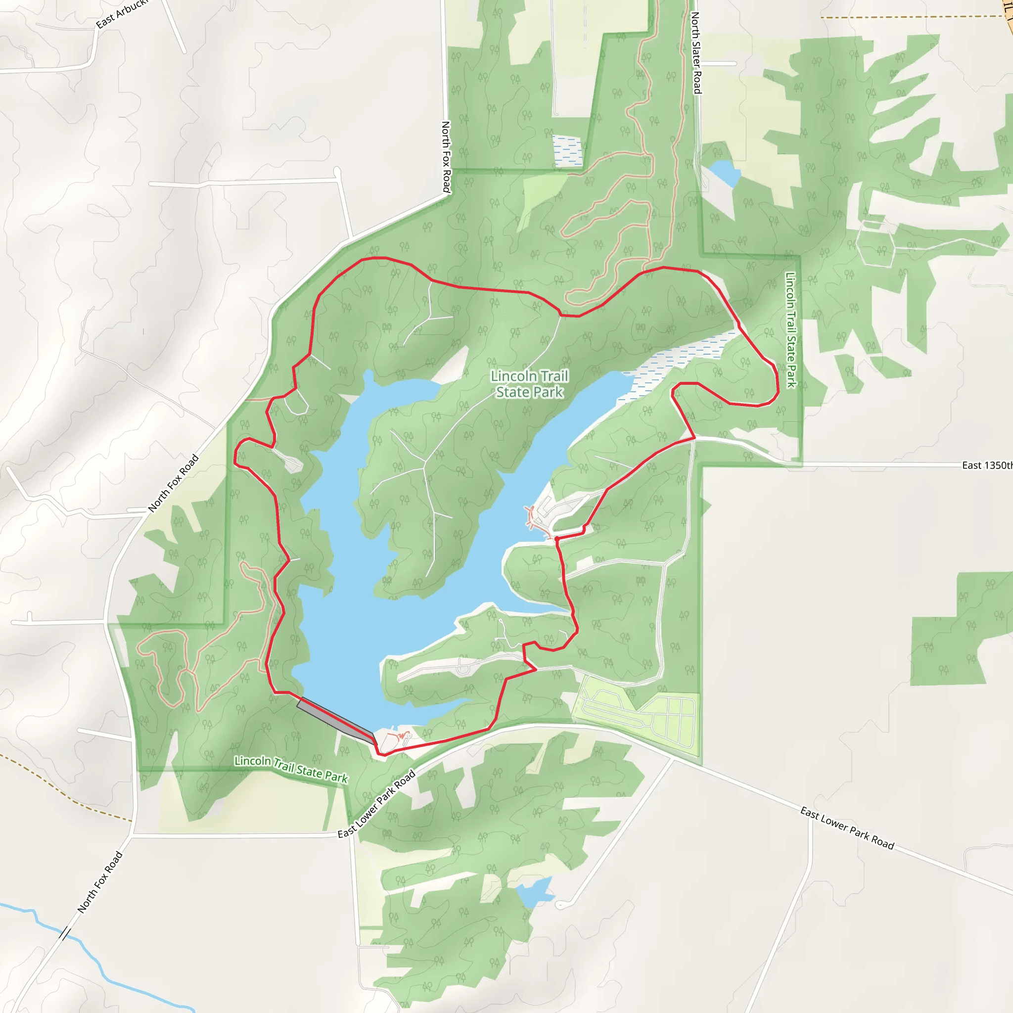 Beech Tree Loop Trail mobile static map