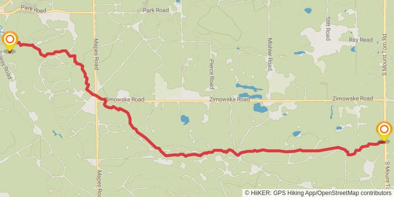 Shore To Shore Trail stage 12 Map