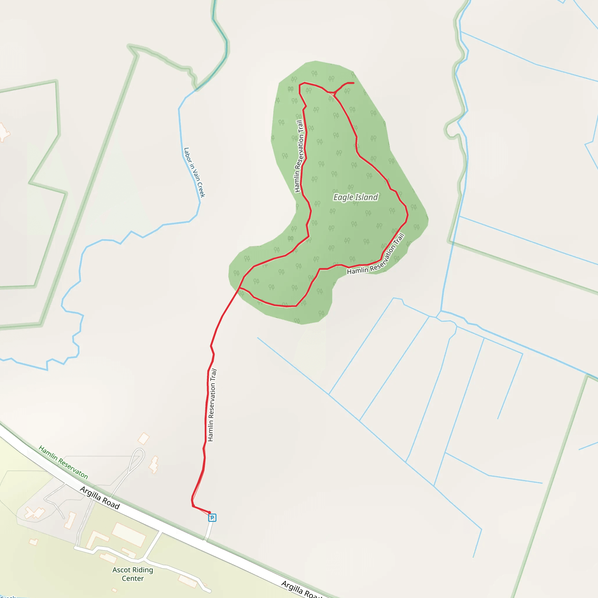 Labor in Vain Creek Loop mobile static map