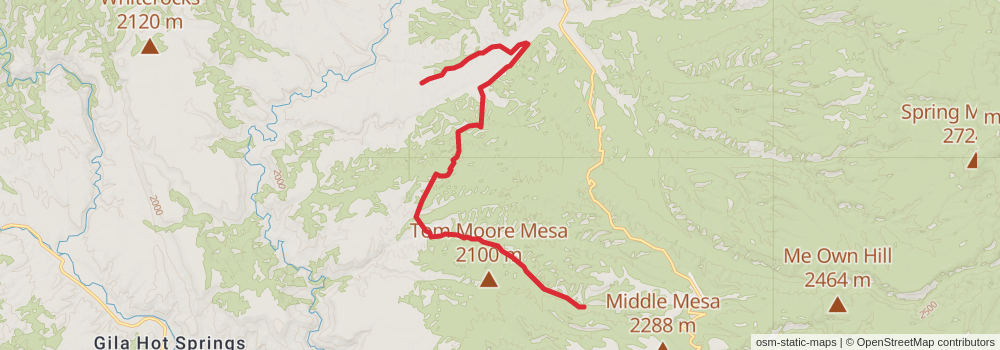 Grand Enchantment Trail stage 39 Map