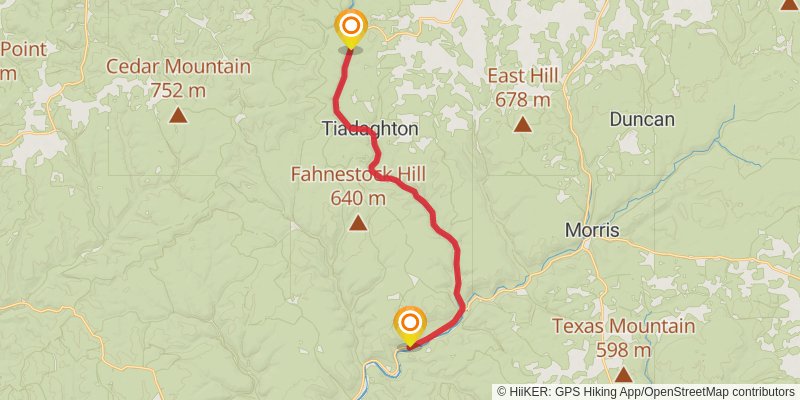 Pine Creek Rail Trail stage 2 Map