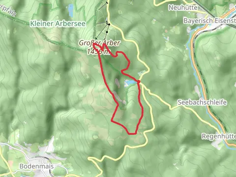 Großer Arbersee via Bodenmais Arbersee and Zwiesel - Arber