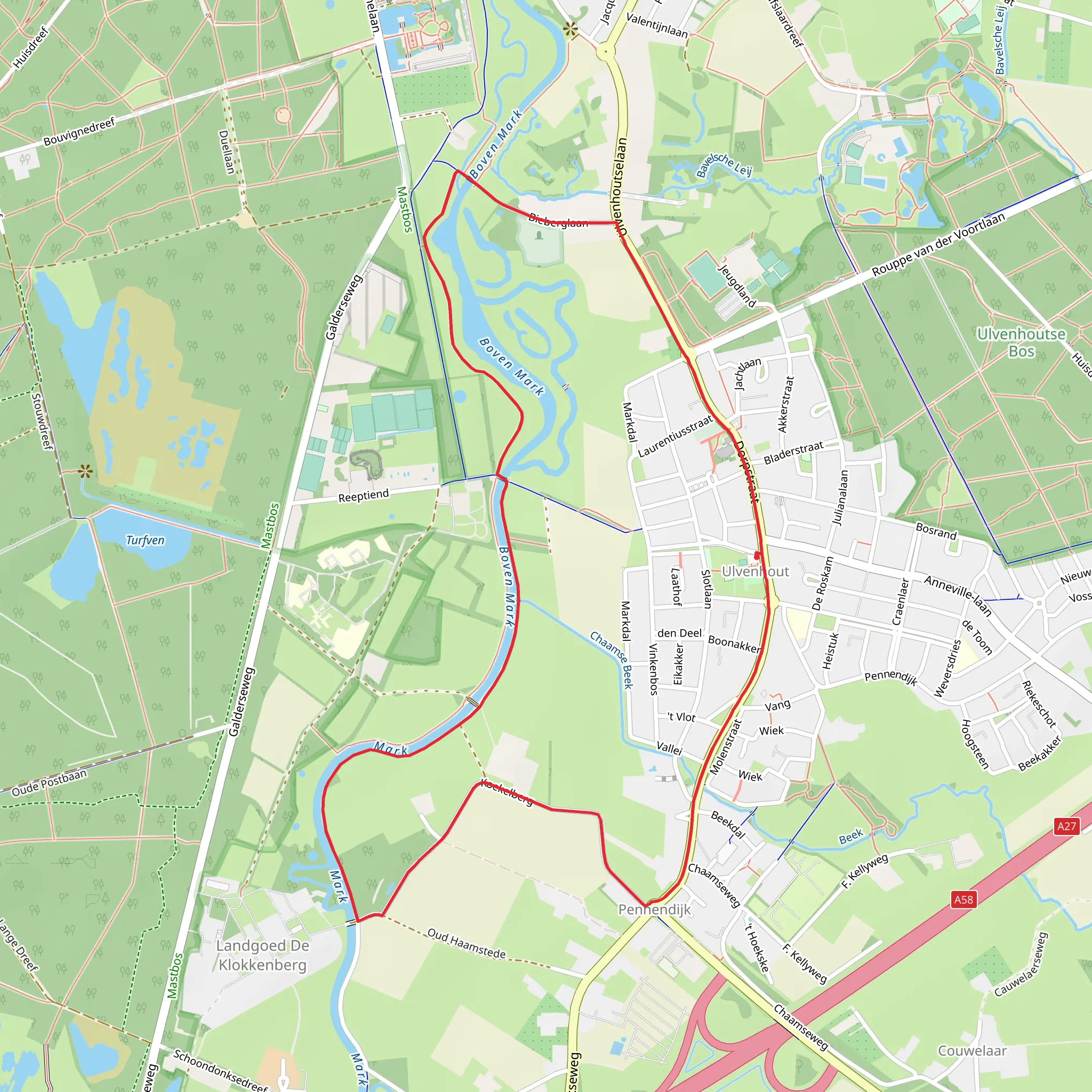 Via Tenera and Molenstraat Loop mobile static map