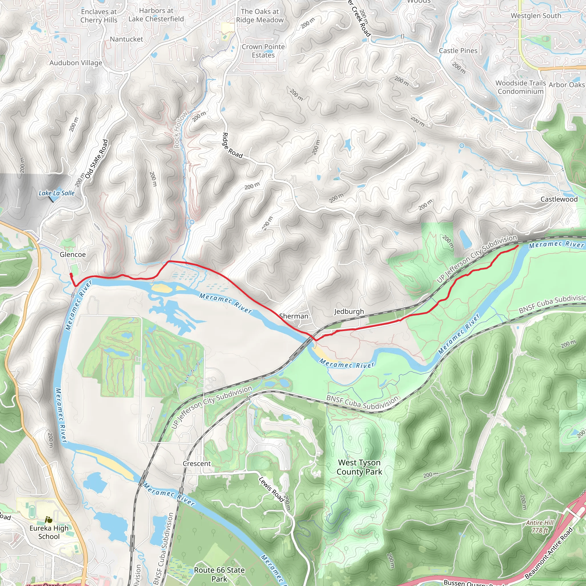 Al Foster Trail mobile static map