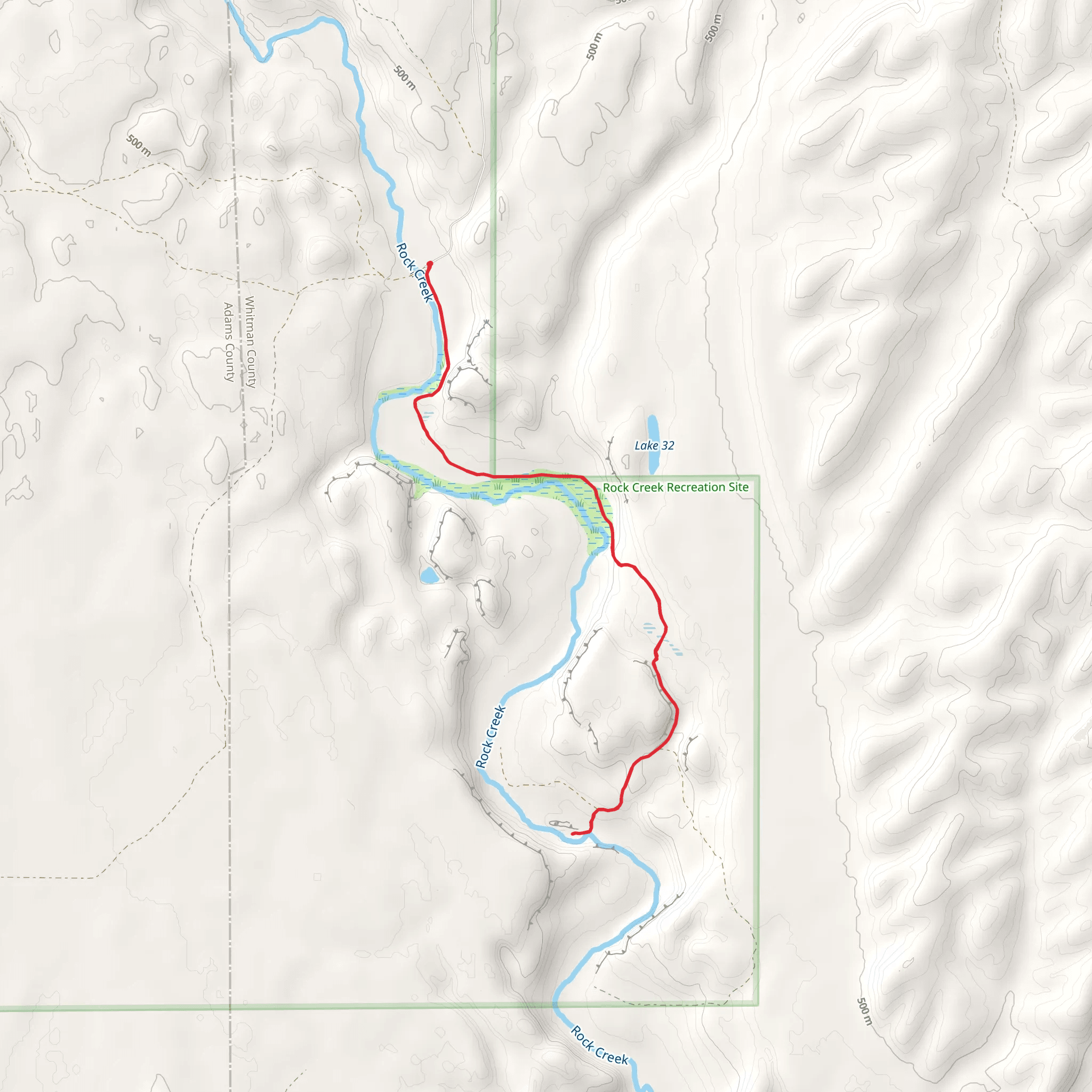 Towell Falls Walk mobile static map