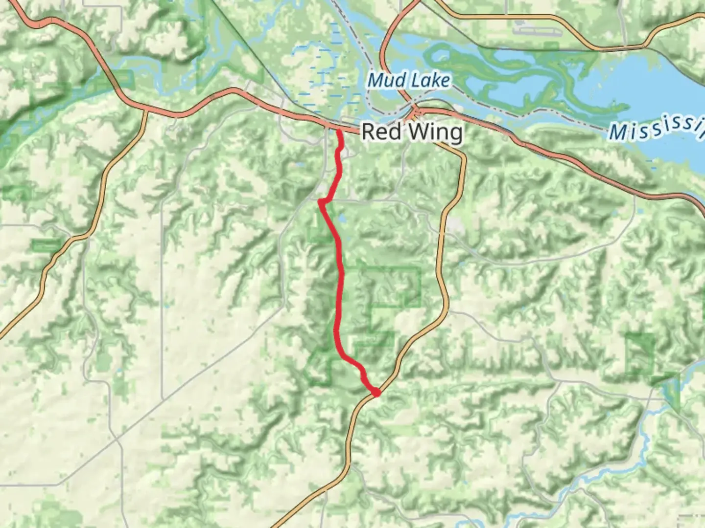 An image depicting the trail Hay Creek Trail and its surrounding area.