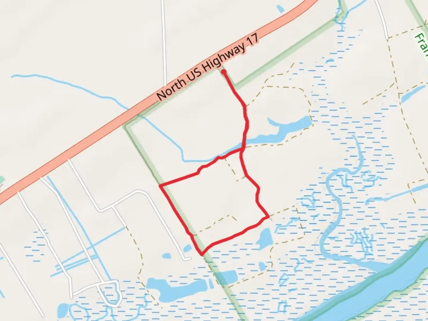 An image depicting the trail South Tibwin Short Loop and its surrounding area.