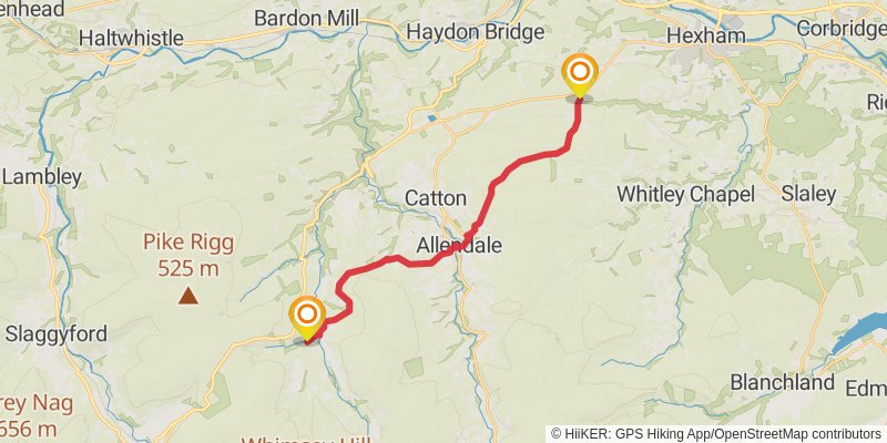 Alternative Coast to Coast stage 10 Map