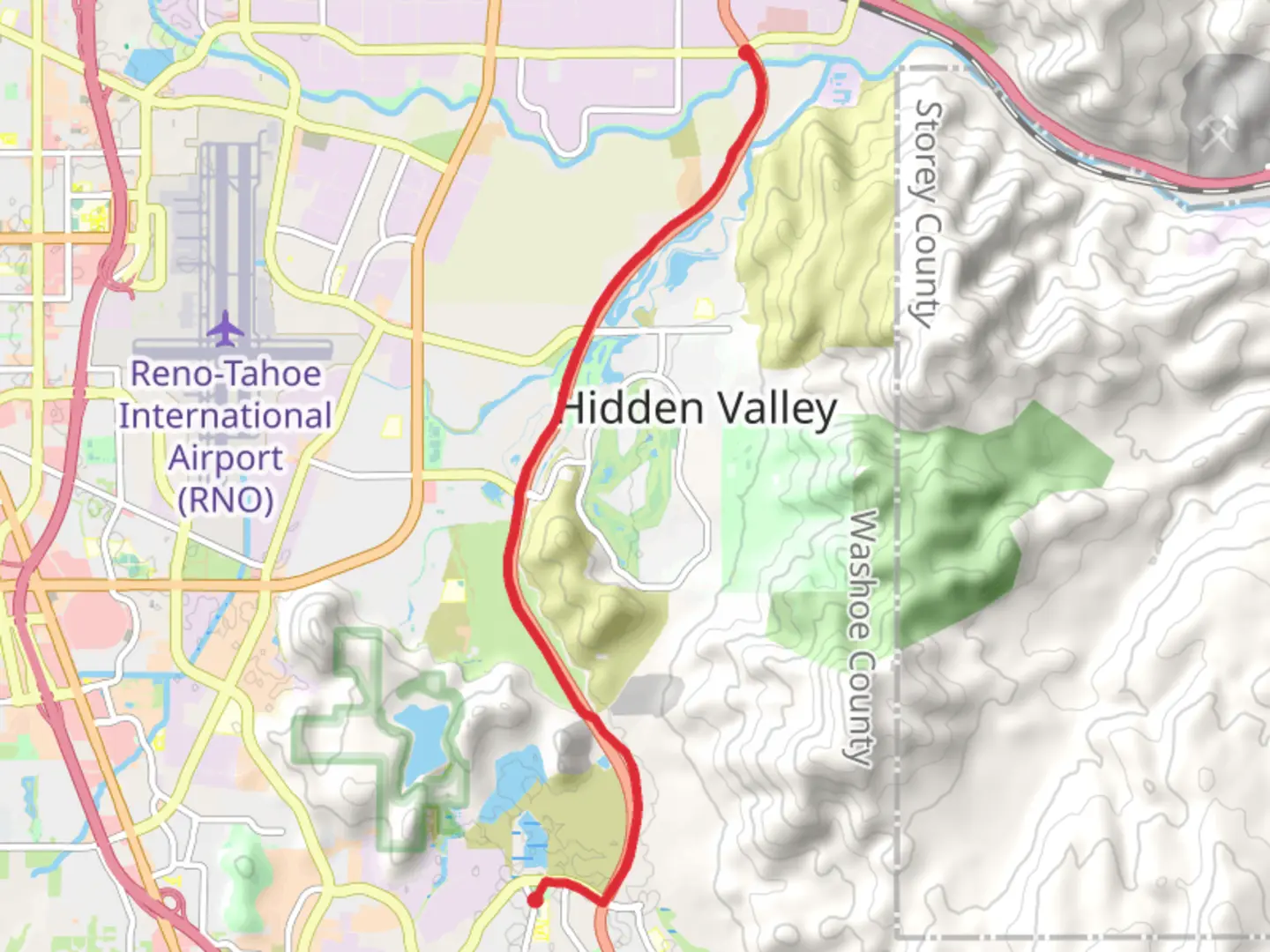 An image depicting the trail Erica Grief Memorial Way and its surrounding area.