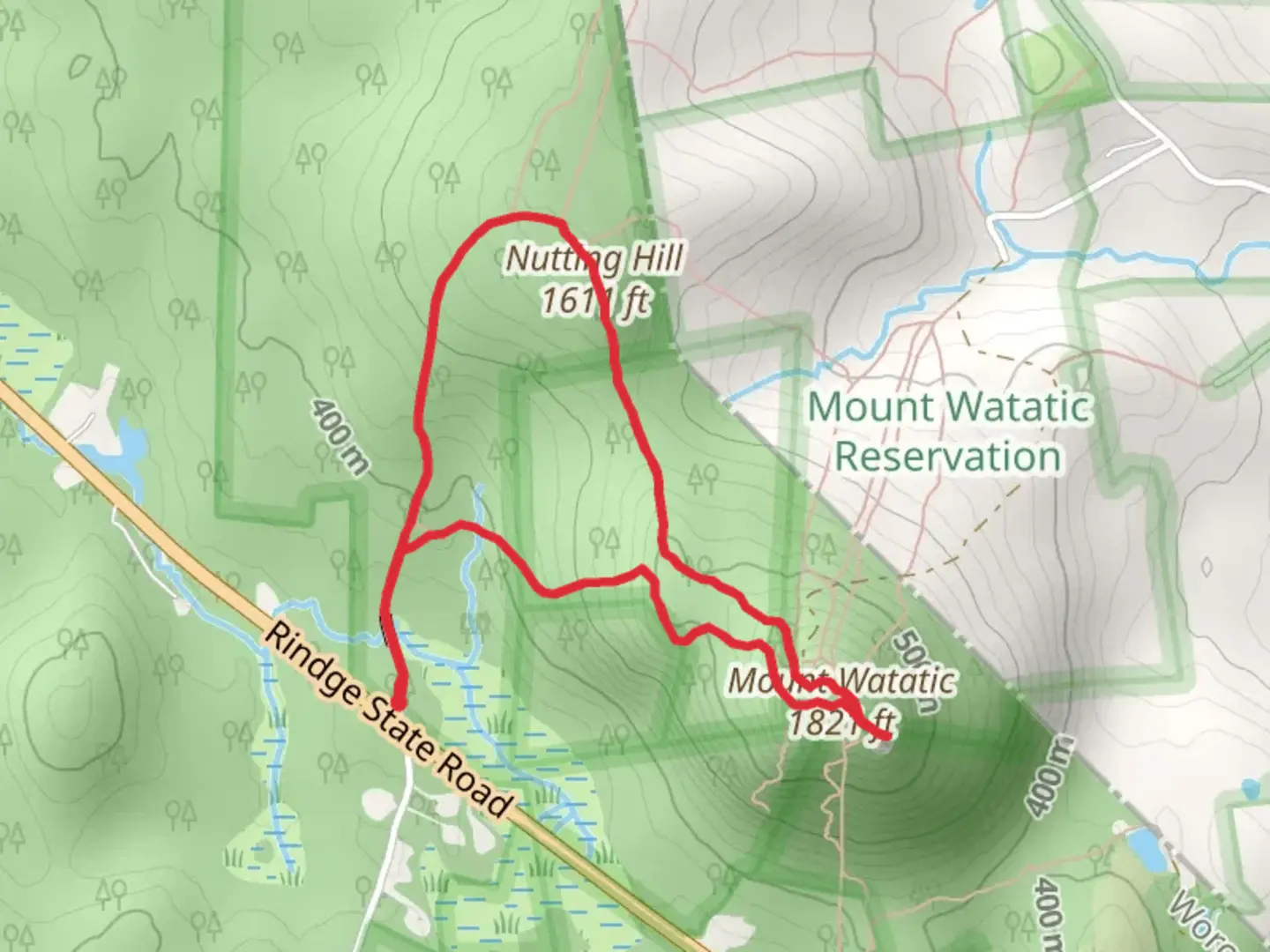 An image depicting the trail Mount Watatic Loop Trail and its surrounding area.