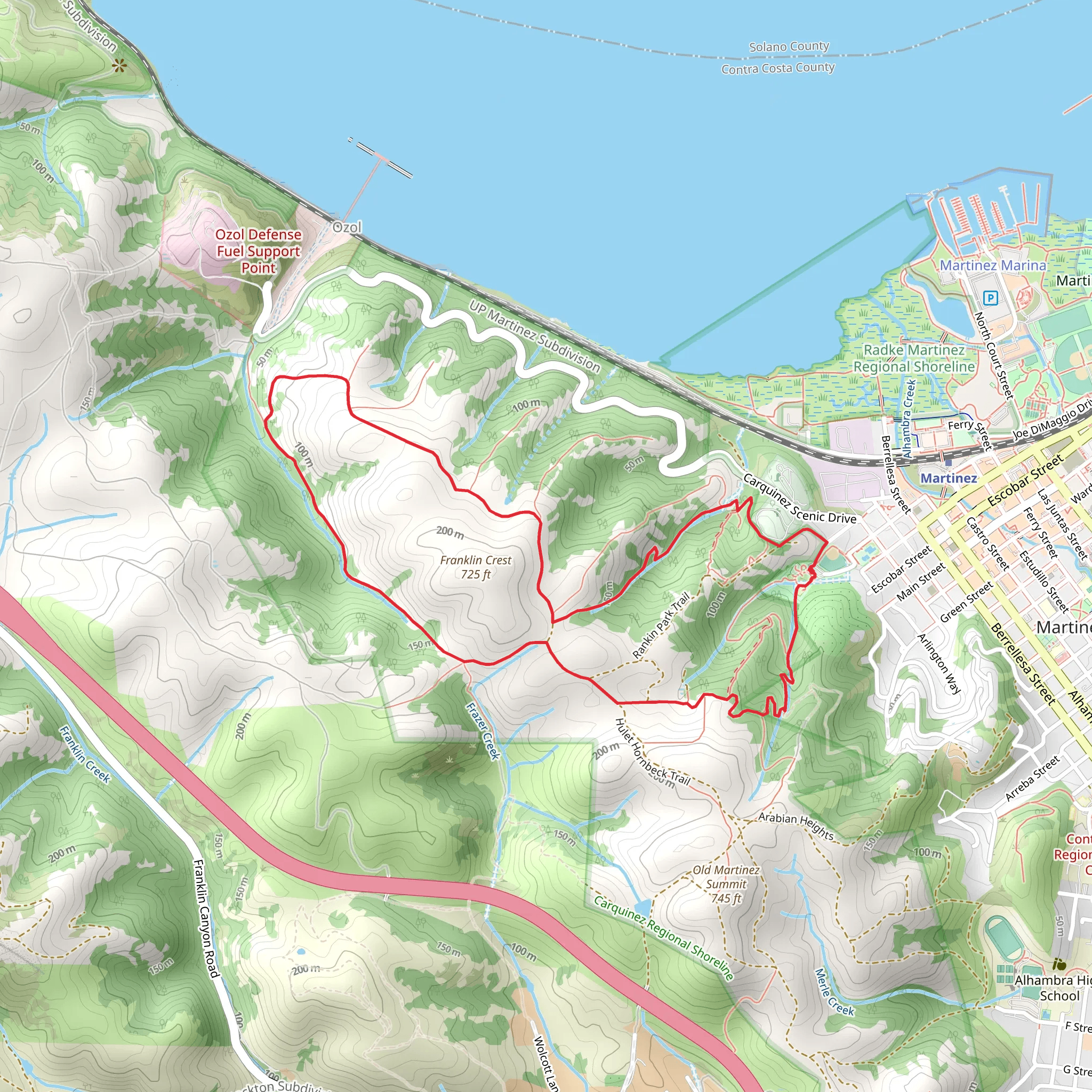 Hulet Hornbeck, Franklin Ridge and Rankin Park Loop Trail mobile static map