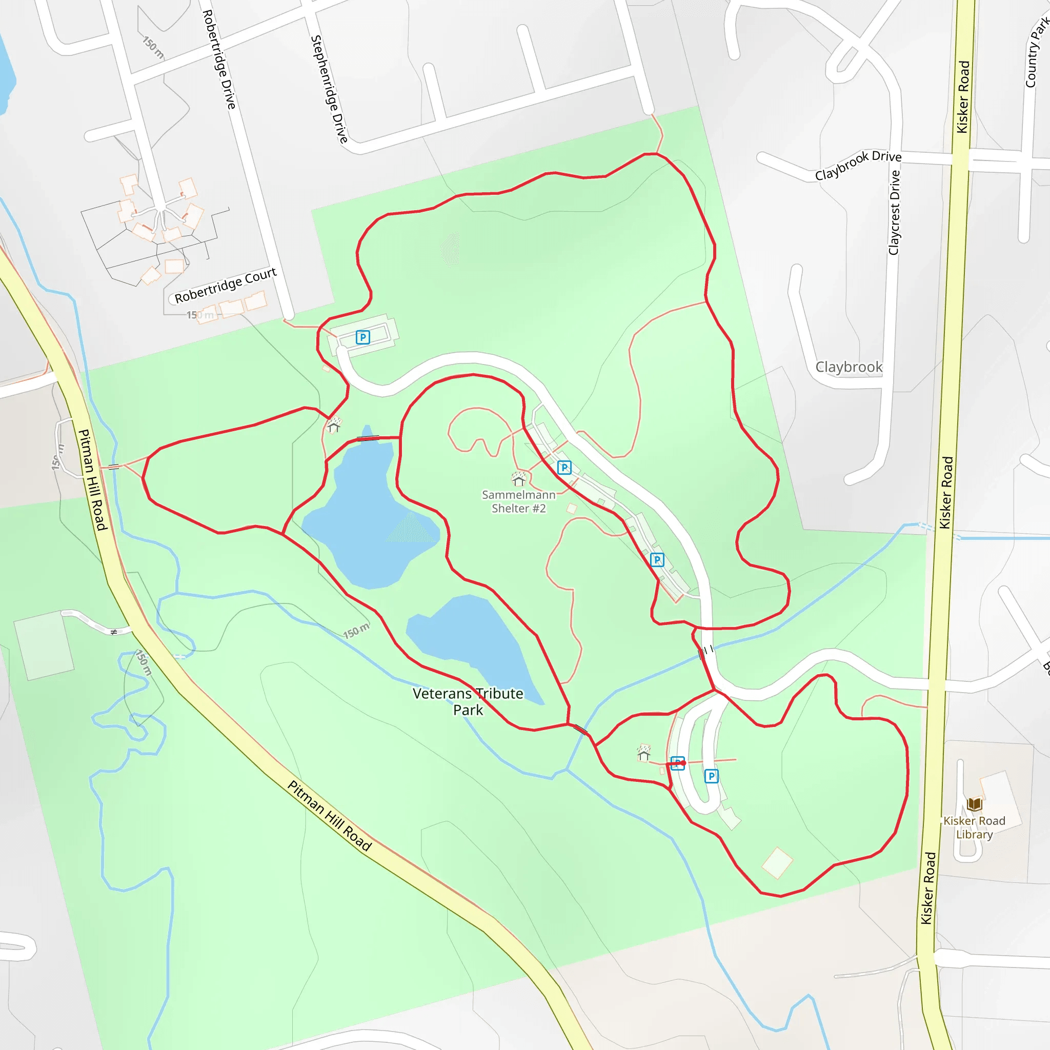 Veterans Tribute Park Loop mobile static map