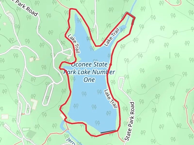 Oconee State Park Dam Number One Loop
