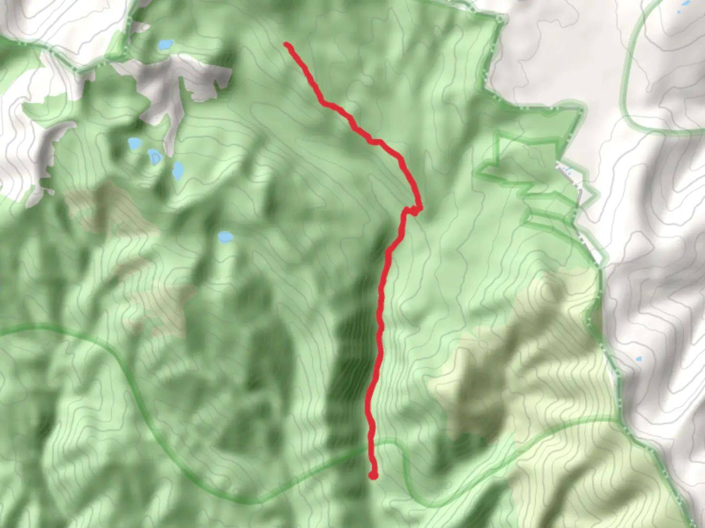 An image depicting the trail Moose Creek Trail and its surrounding area.