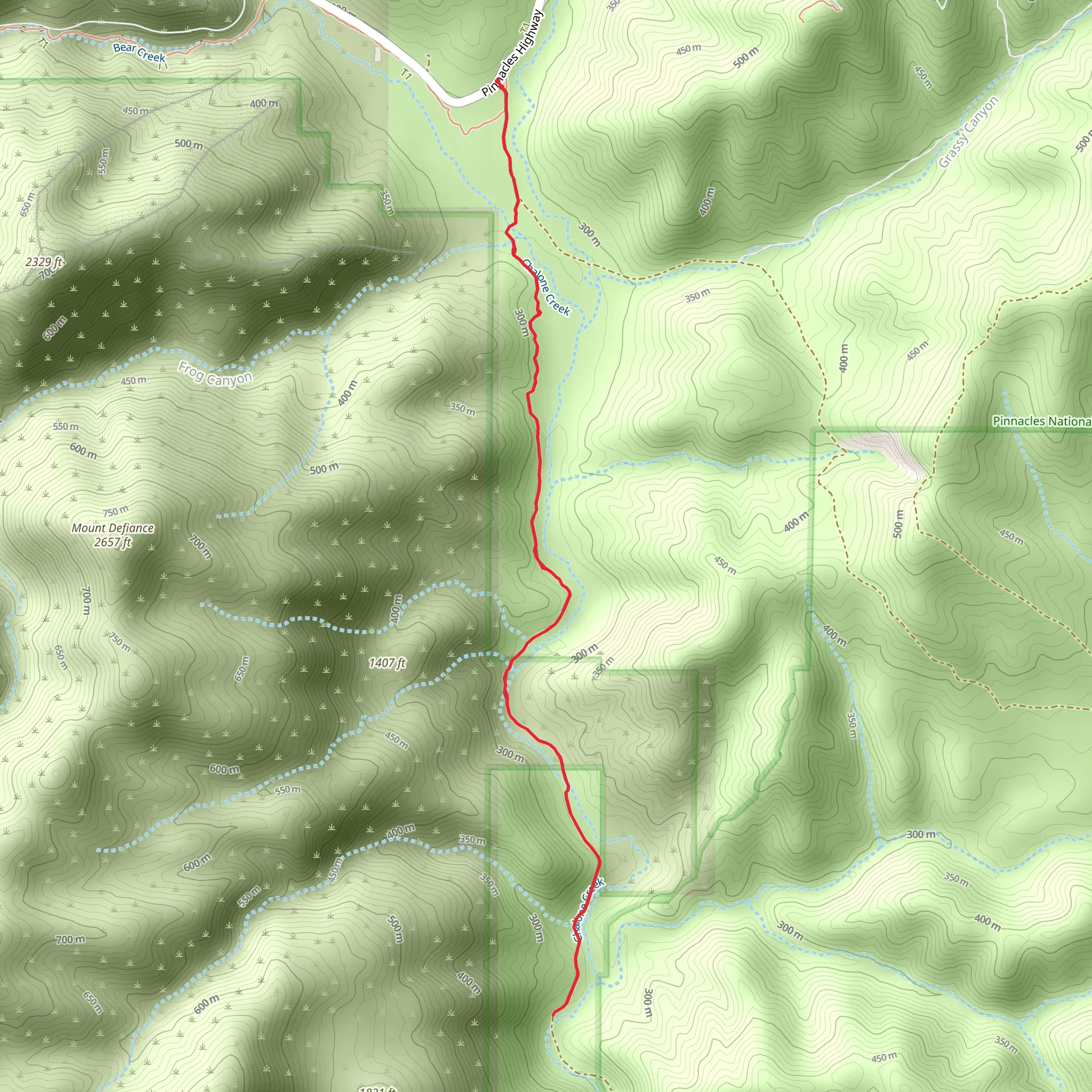 South Wilderness Trail mobile static map