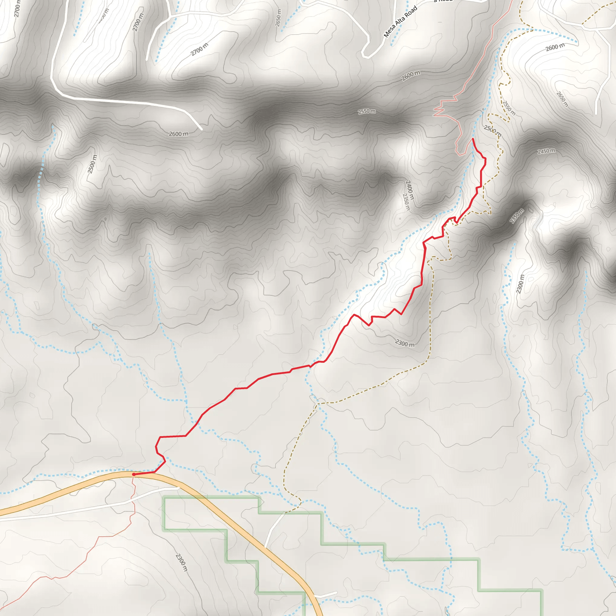 Continental Divide Trail from County Road 424 mobile static map