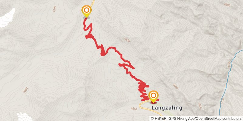 Lamayuru to Padum Trek stage 4 Map