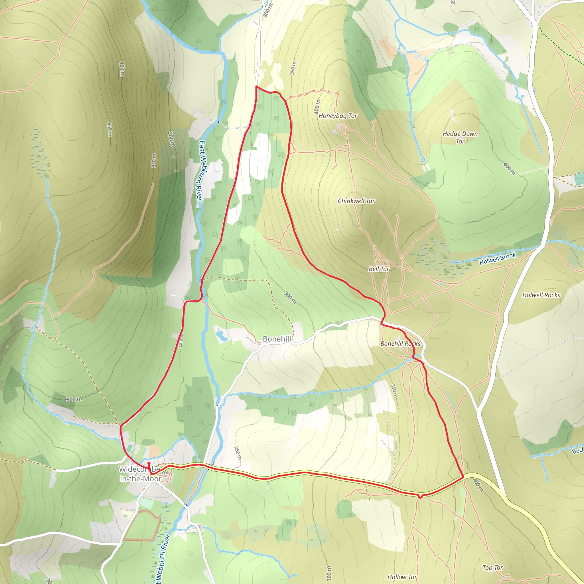 Bonehill Loop mobile static map