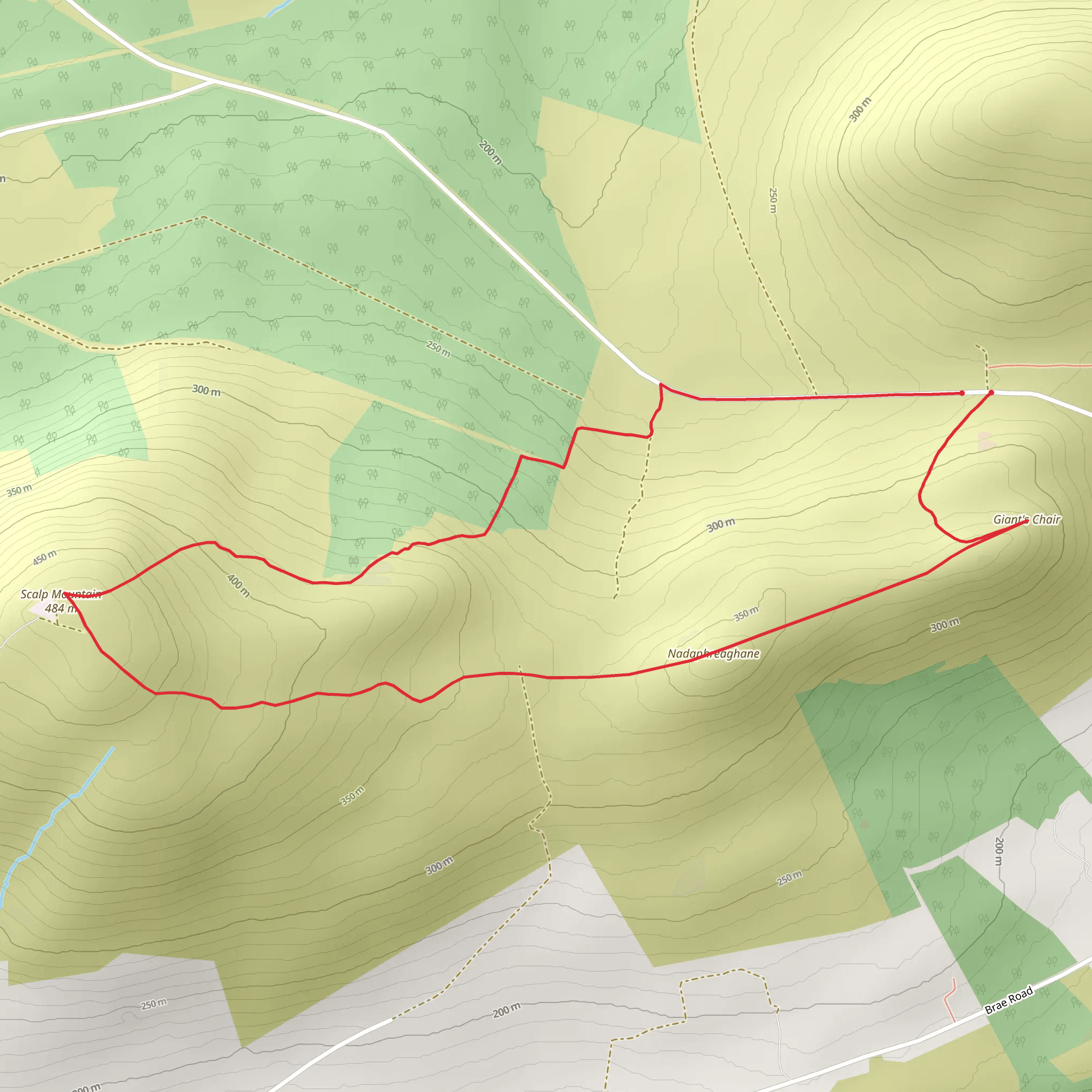 Scalp Mountain mobile static map