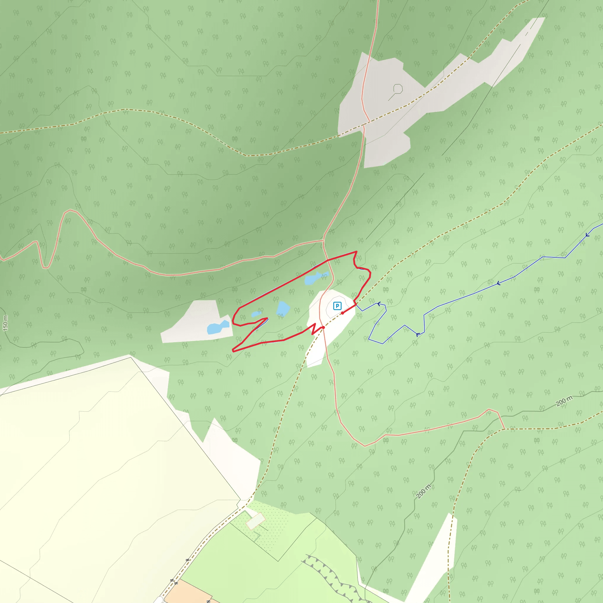 Dragonfly Ponds Loop Trail mobile static map