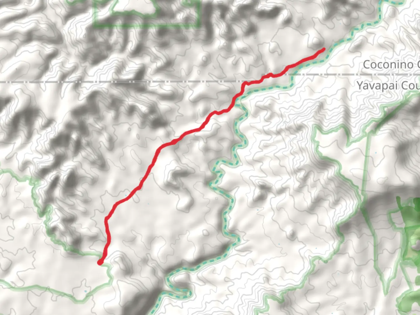An image depicting the trail Sycamore Basin Trail and its surrounding area.