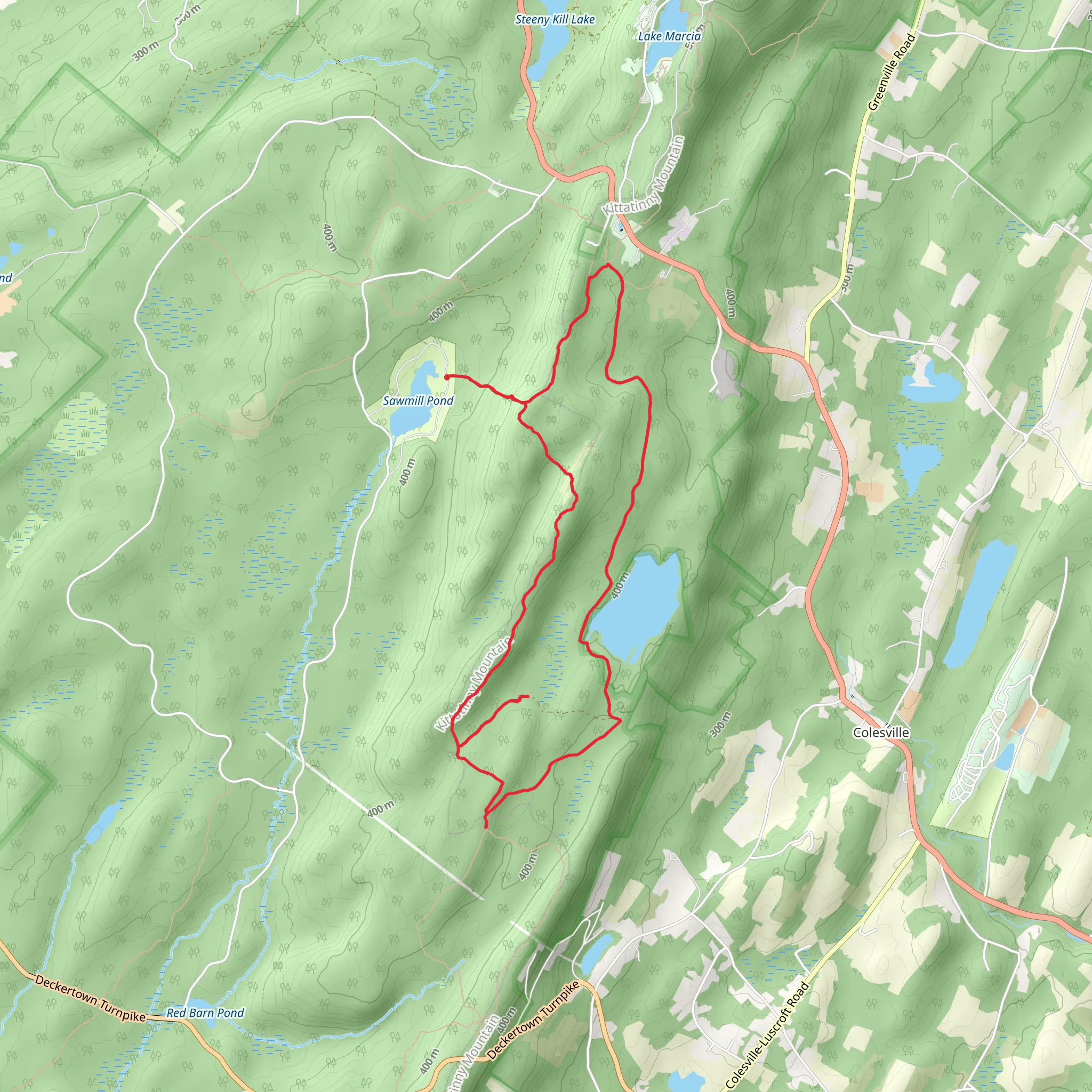 Iris Loop Trail via Blue Dot Trail mobile static map