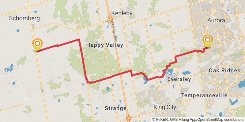 Oak Ridges Trail stage 9 Map