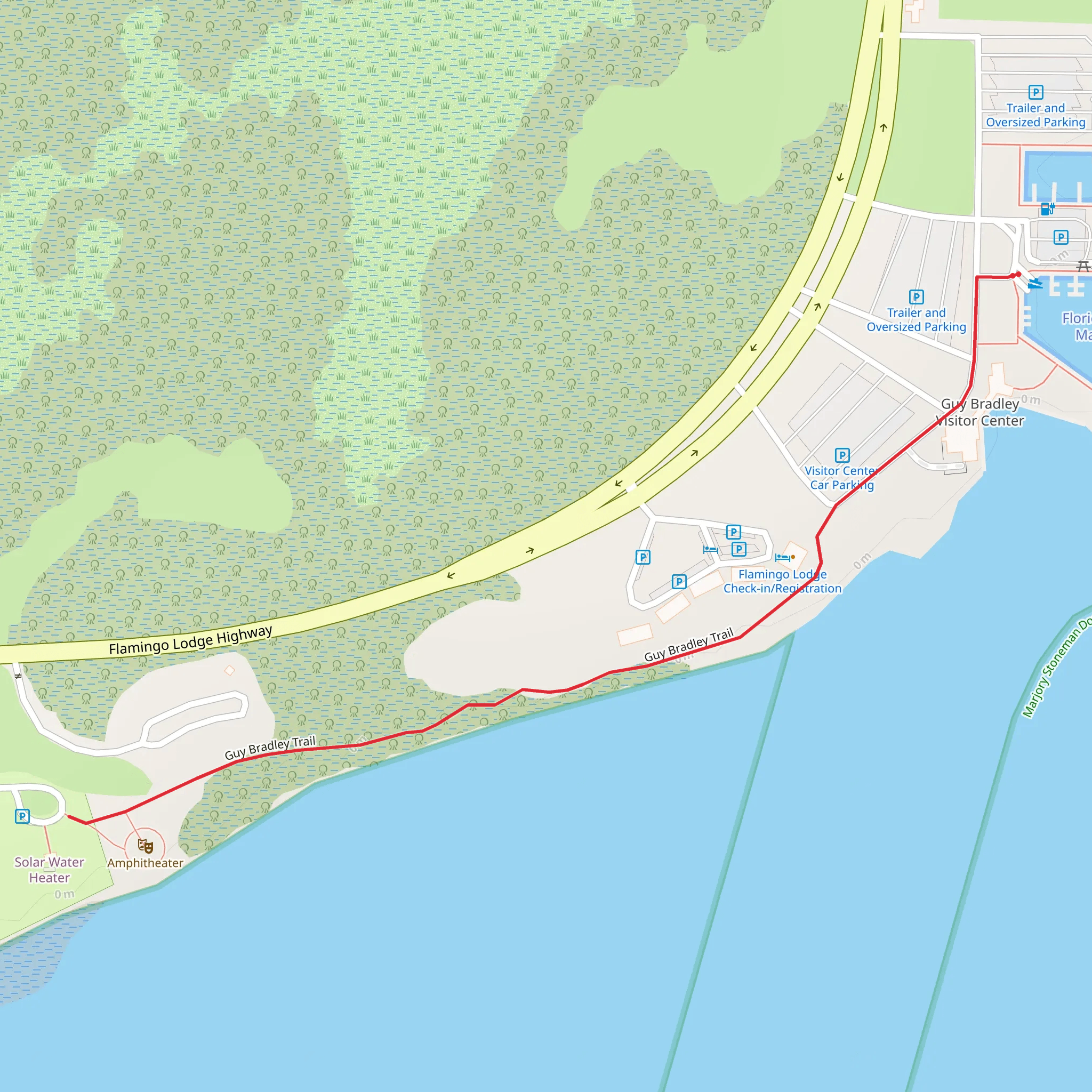 Guy Bradley Trail mobile static map