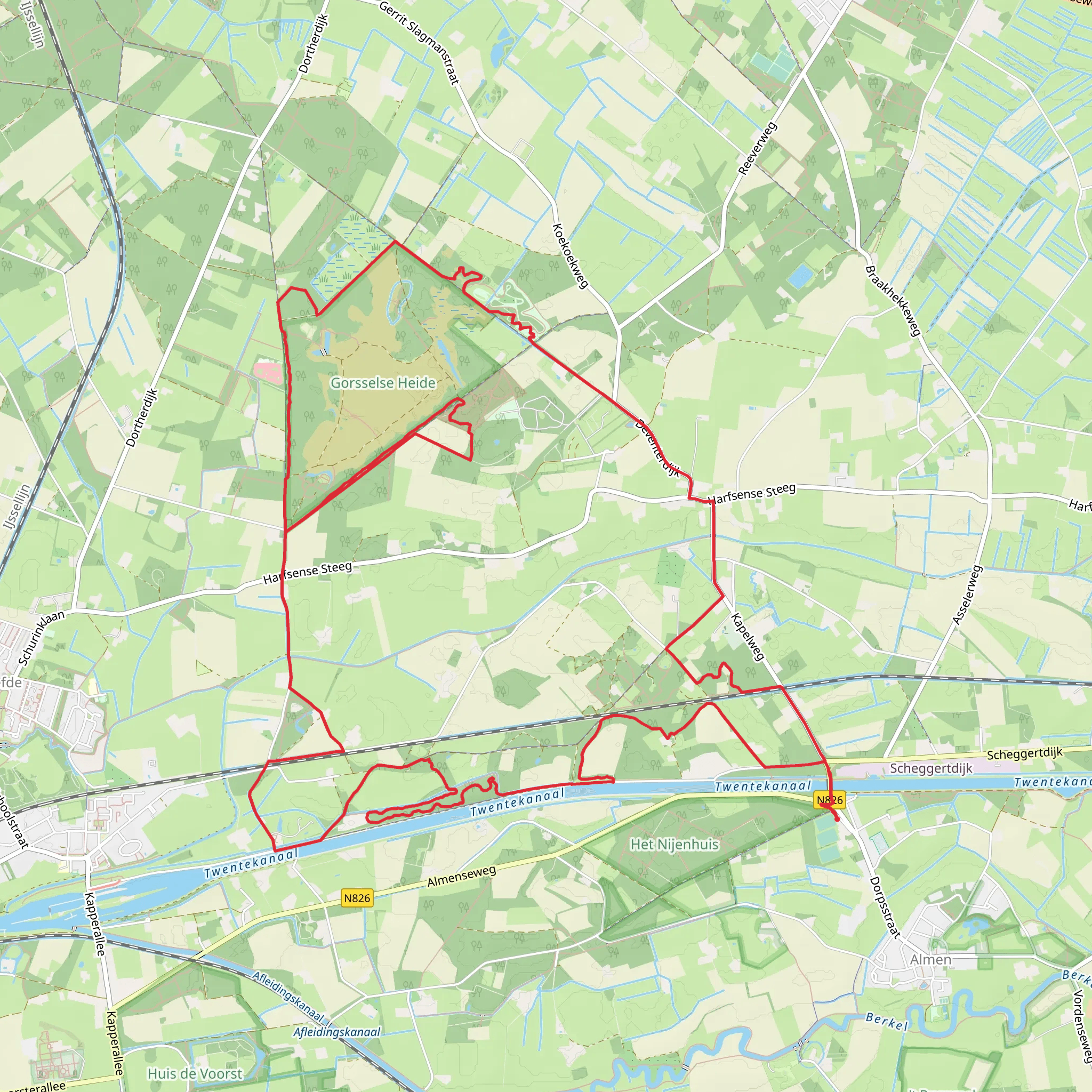 Rondje Twentekanaal and Stephen Kamphuis Track mobile static map