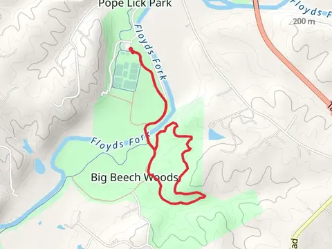 Big Beach Trail from John Floyd Fields