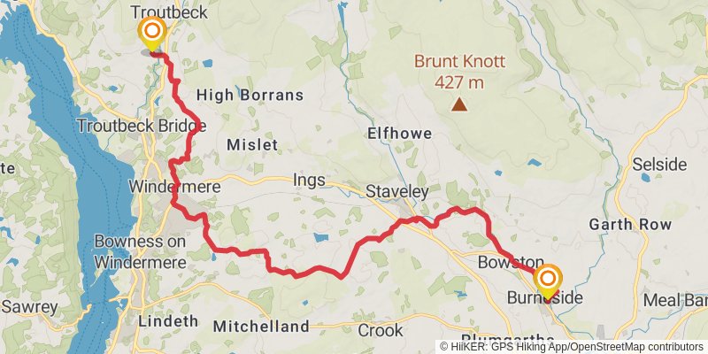 Thirlmere Way stage 10 Map