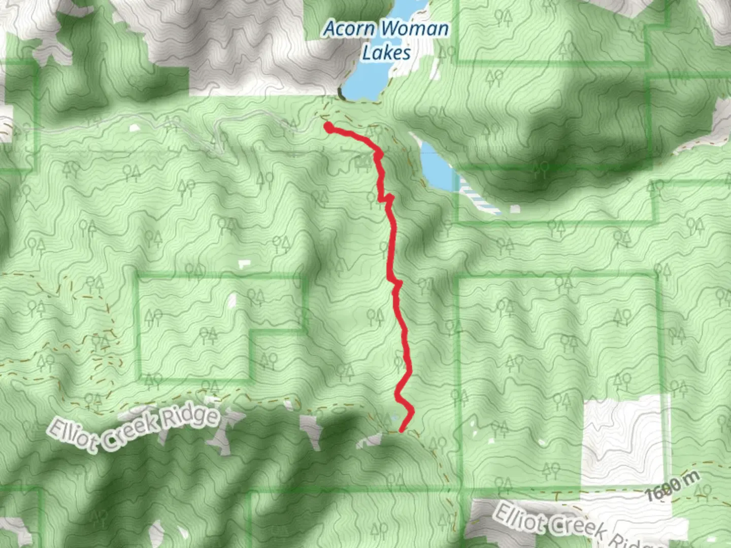 An image depicting the trail Summit Lake Trail and its surrounding area.