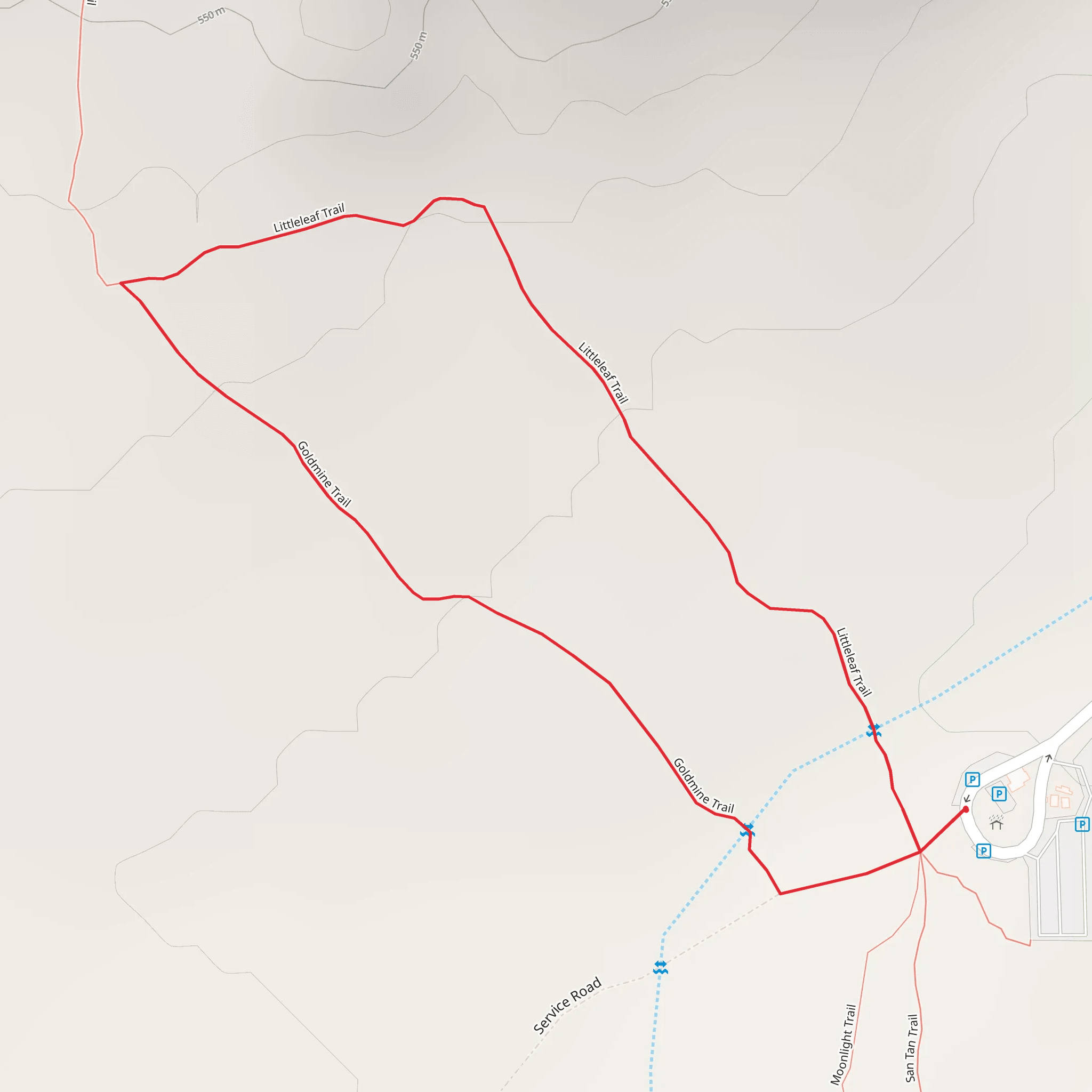 Maricopa and Goldmine Loop Trail mobile static map