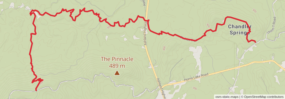 American Perimeter Trail - The South Primary stage 72 Map
