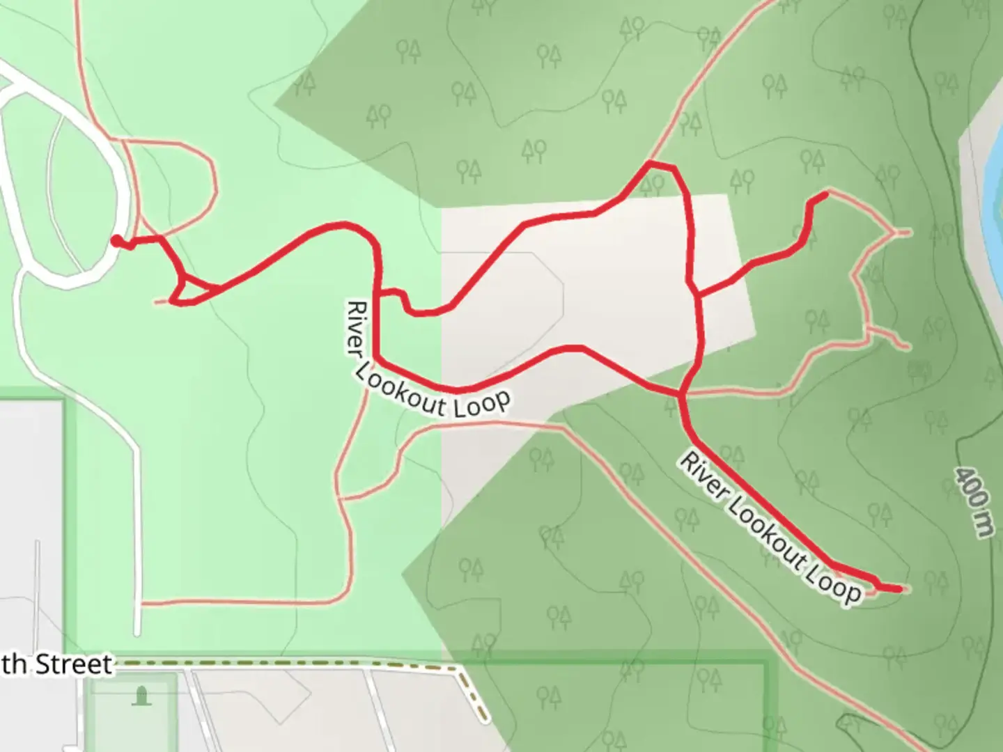 An image depicting the trail Big Sioux River Lookout Loop and its surrounding area.