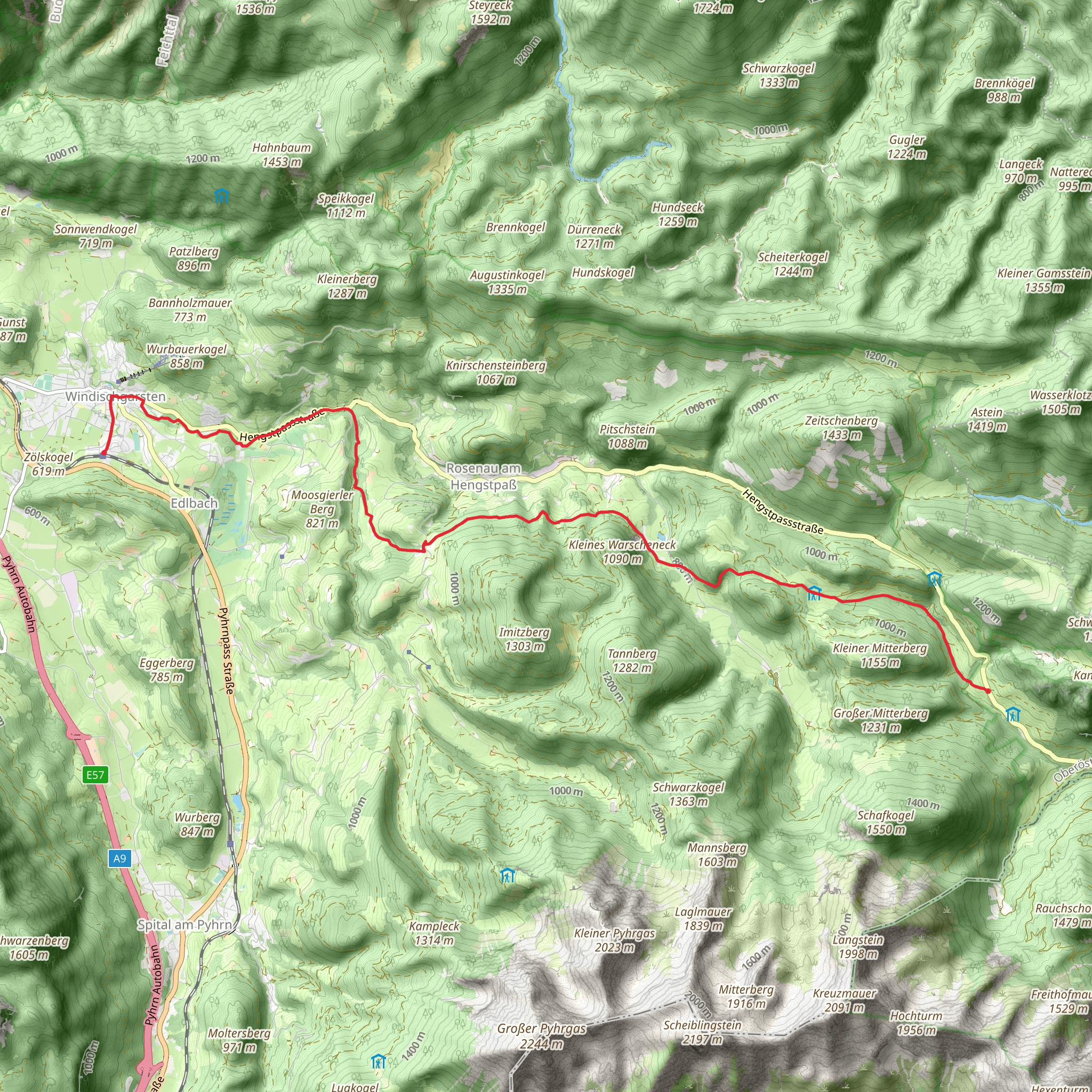 Windischgarsten - Path of Millions mobile static map