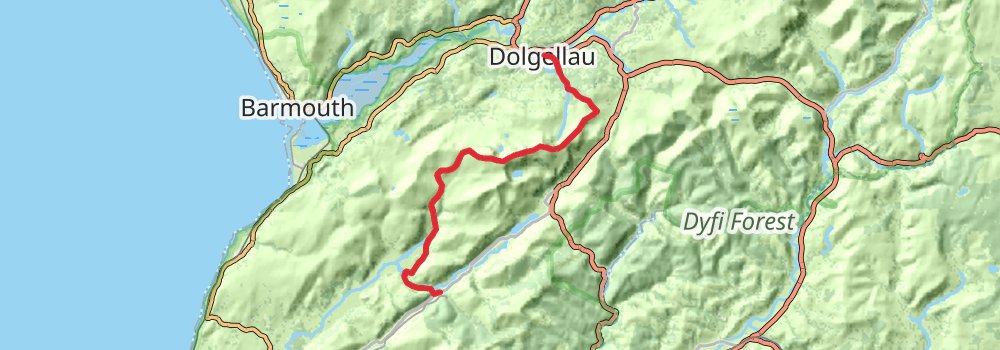 Snowdonia Way - Mountain Trail stage 2 Map