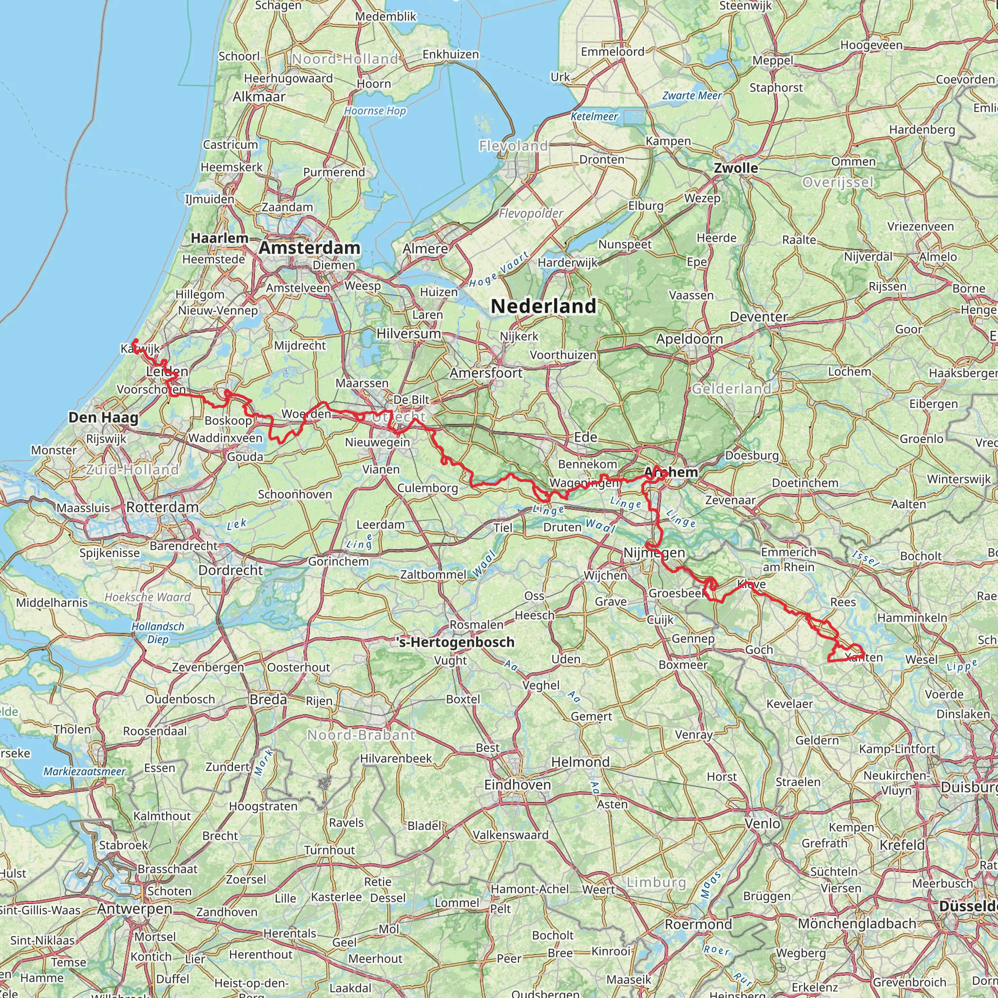 Romeinse Limespad mobile static map