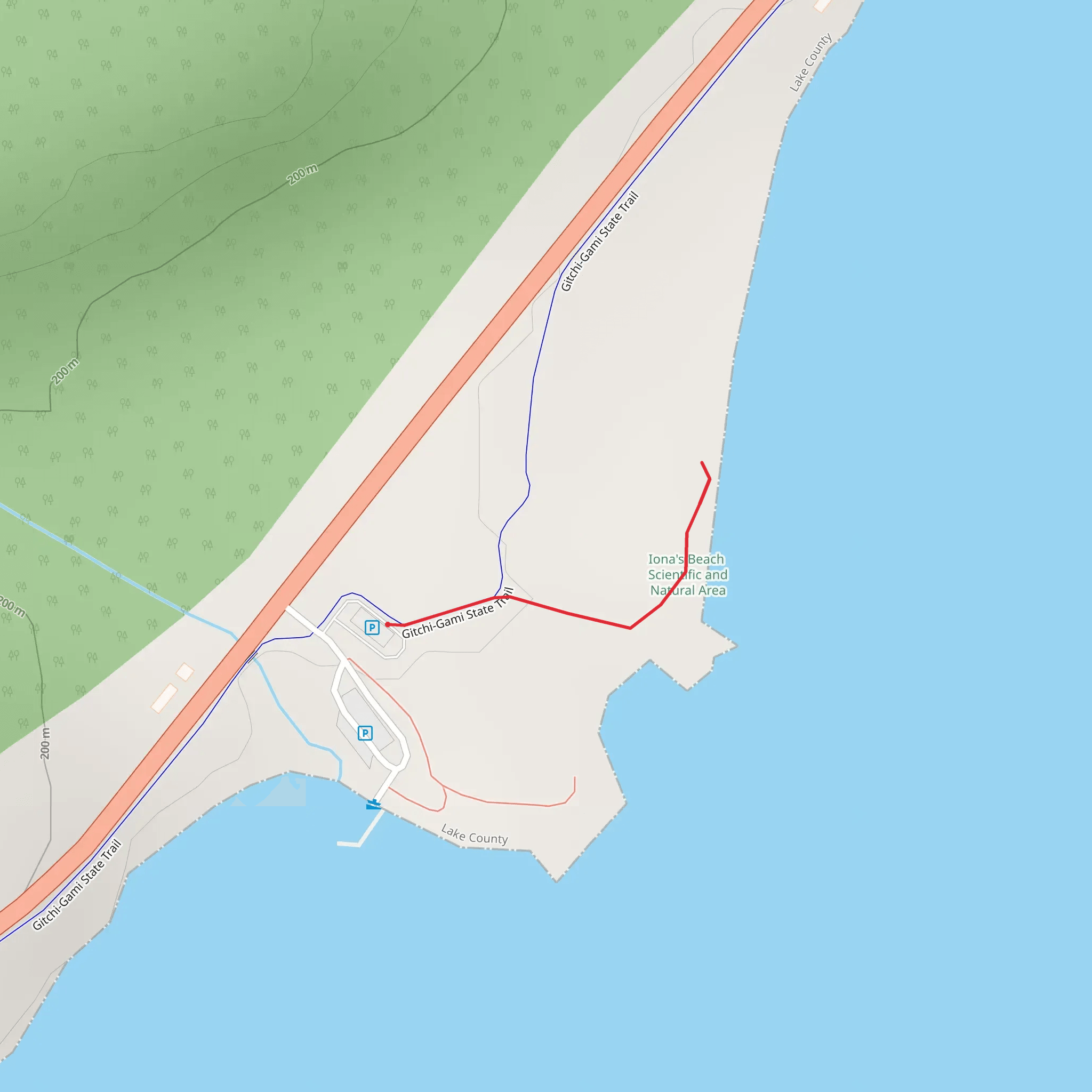 Lake Superior Walk mobile static map