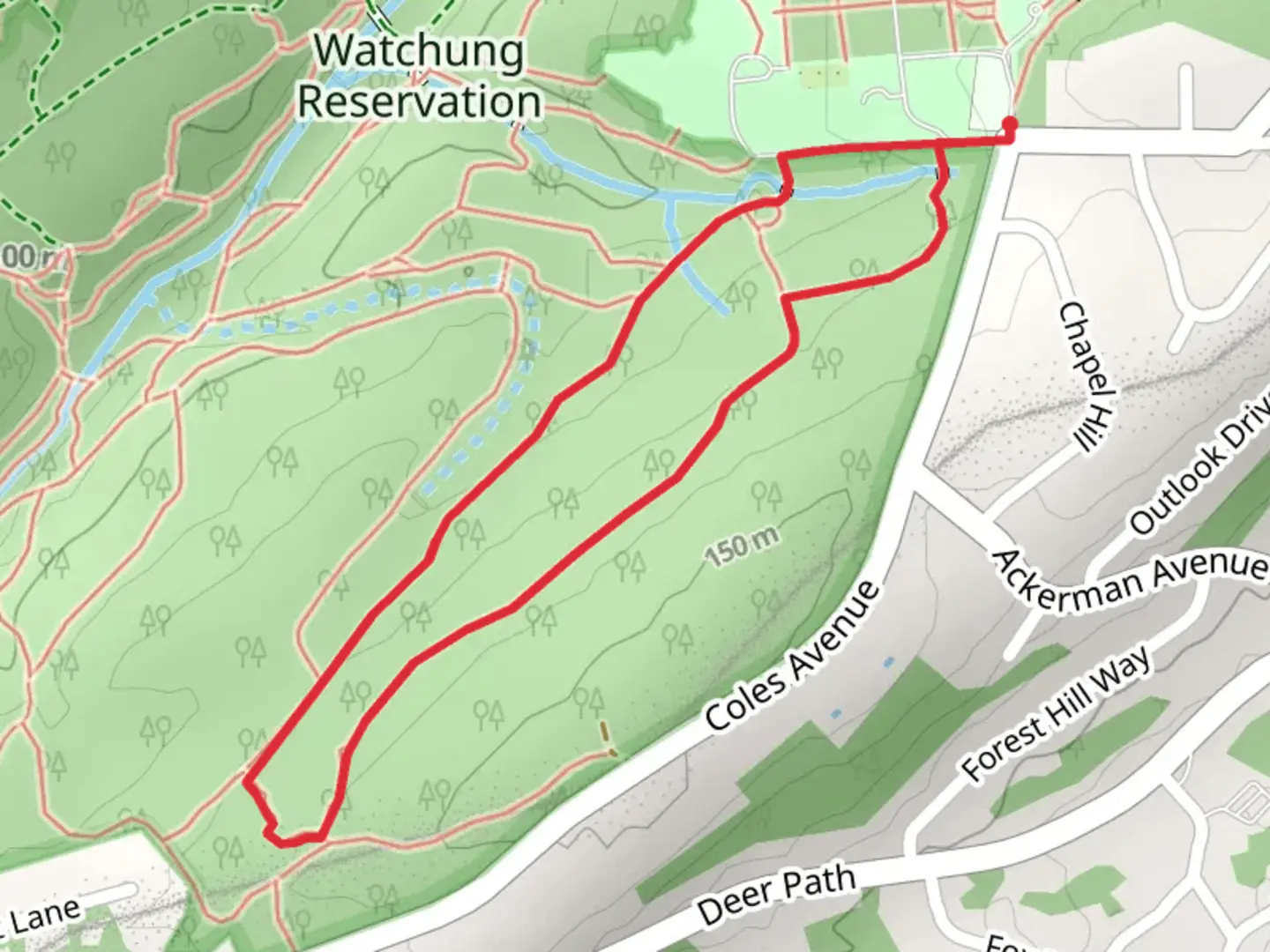 An image depicting the trail Purple - Yellow Loop Trail and its surrounding area.