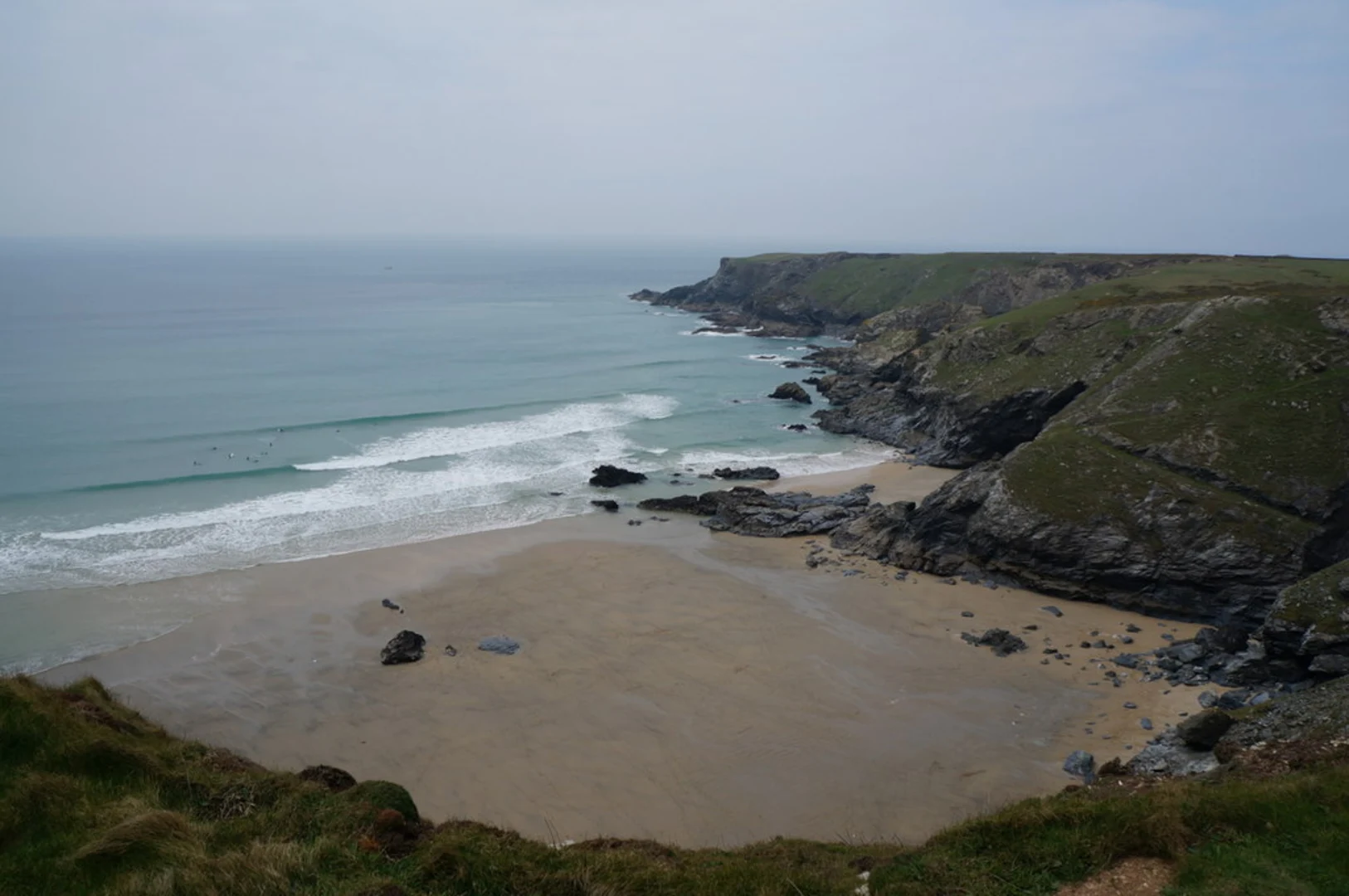 An image depicting the trail Trevone Bay, Treyarnon Bay and Pentire Steps Beach and its surrounding area.