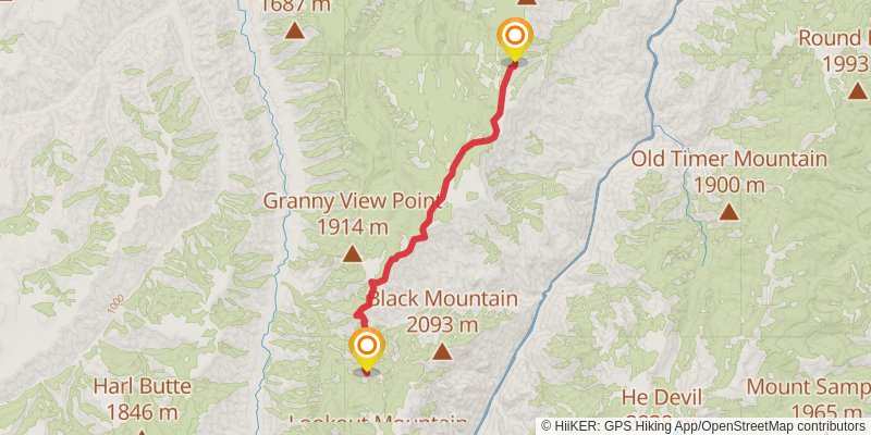 Hells Canyon Western Rim Trail stage 2 Map