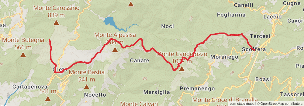 Sentiero Italia - Alps Section stage 194 Map