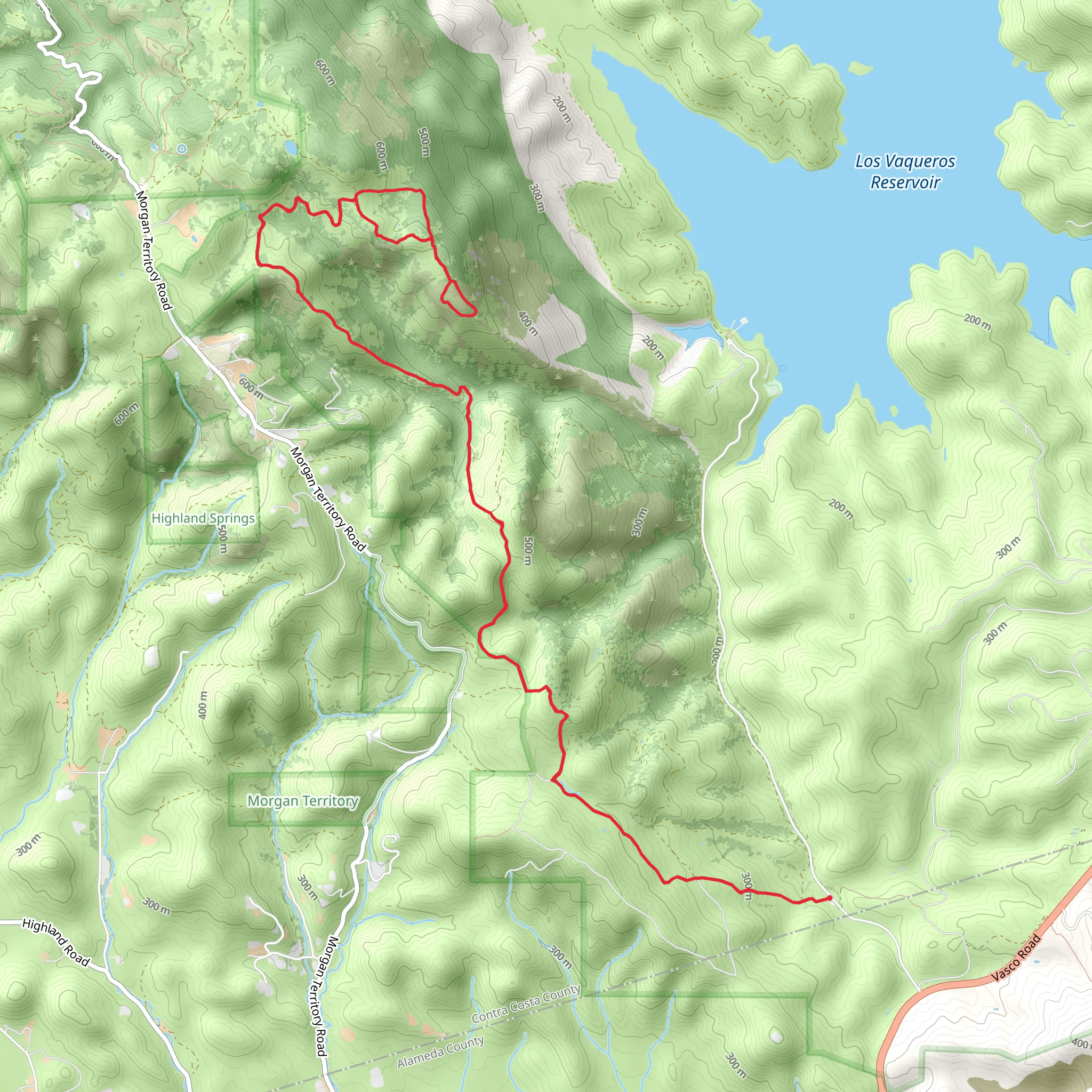 Whipsnake Trail and Black Hills Trail Loop mobile static map