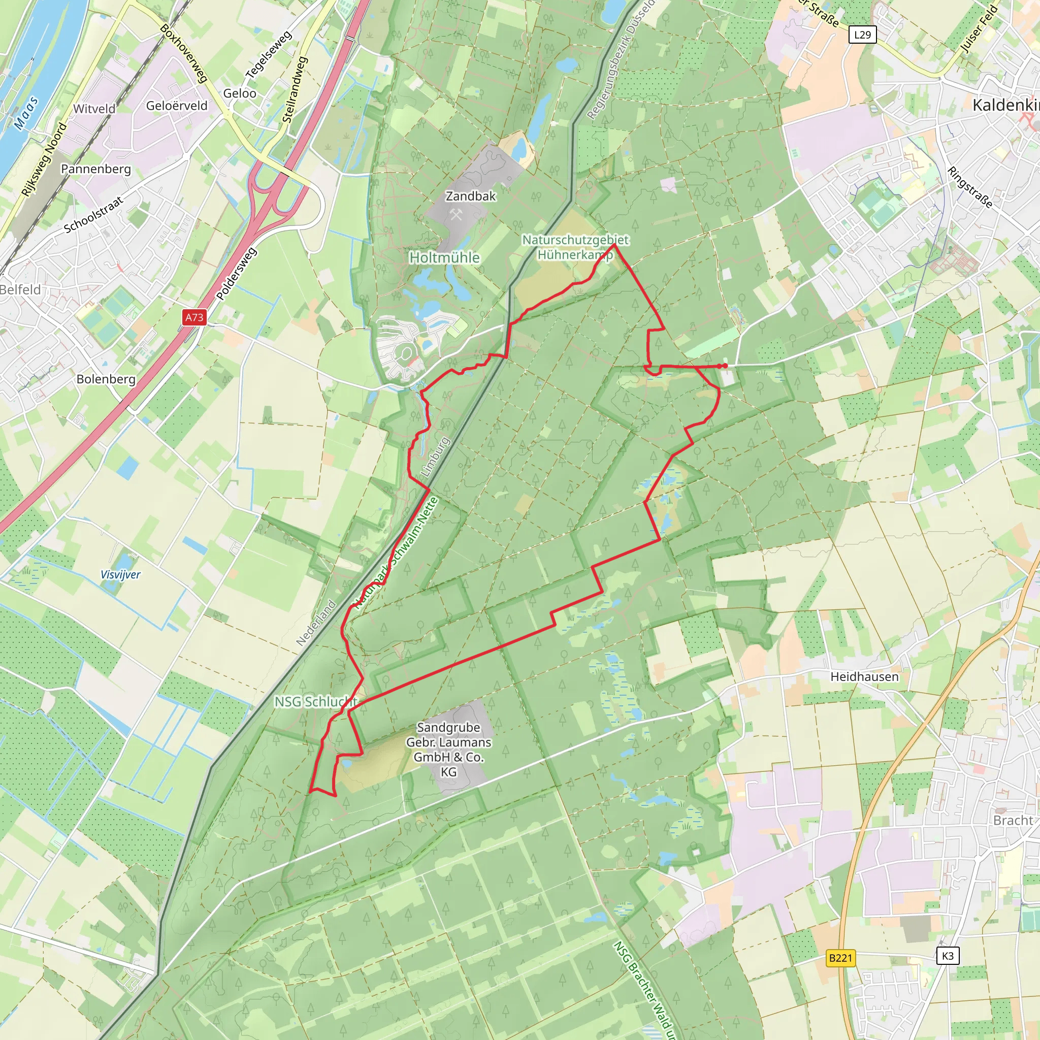Galgenvenn Loop mobile static map
