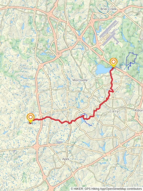White Oak Creek Greenway and Black Creek Greenway