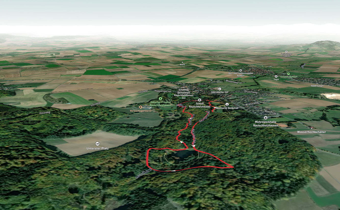Erdfeld-Teich, Buetteich and Rulfbach Loop