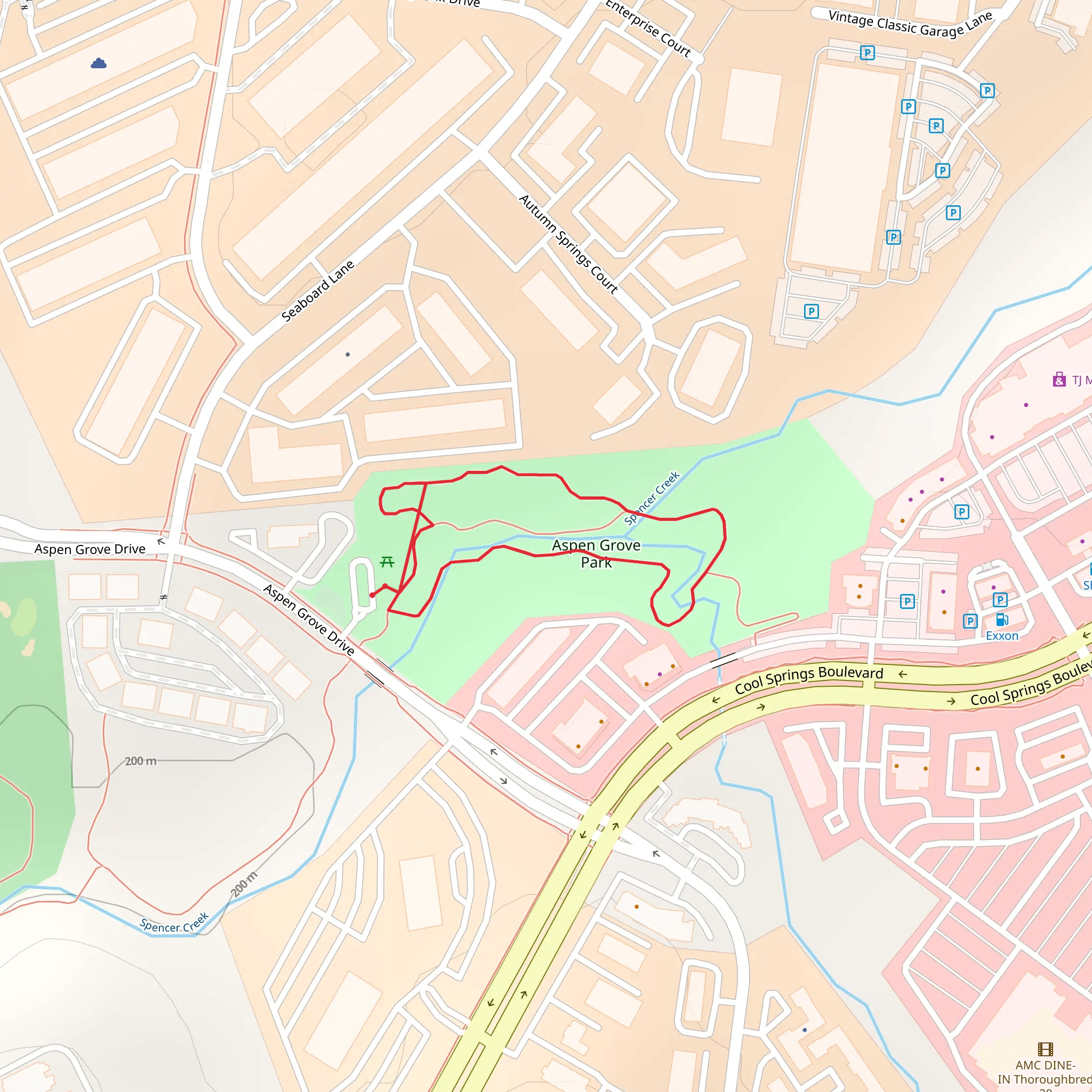 Aspen Grove Drive Loop mobile static map